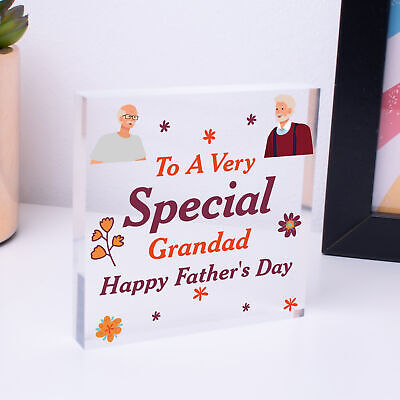 Cute Fathers Day Gift For Grandad Wood Heart Grandparent Gift Thank You Gift