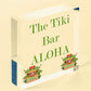 The Tiki Bar Party Hanging Bar Pub Plaque Beer Cocktails Beach Decoration Sign