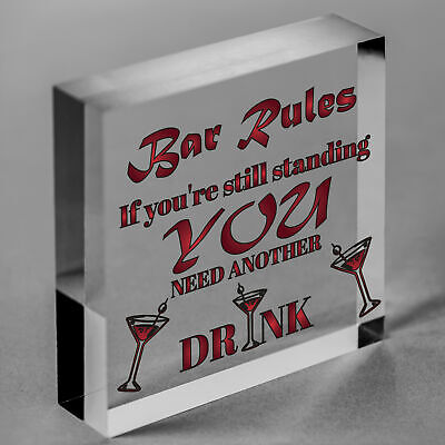 Still Standing Plaque Alcohol Beer Pub Bar Garden Man Cave Wall Sign Friend Gift