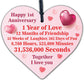 1st 2nd 3rd 4th 5th 6th 7th Wedding Anniversary Wood Heart Keepsake Husband Wife