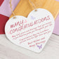 Congratulations Gift Heart Hanging Sign Gift Novelty Baptism Gifts