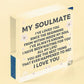 Soulmate Gifts For Him Her Plaque Anniversary Gift Wife Husband Boy Girl Friend