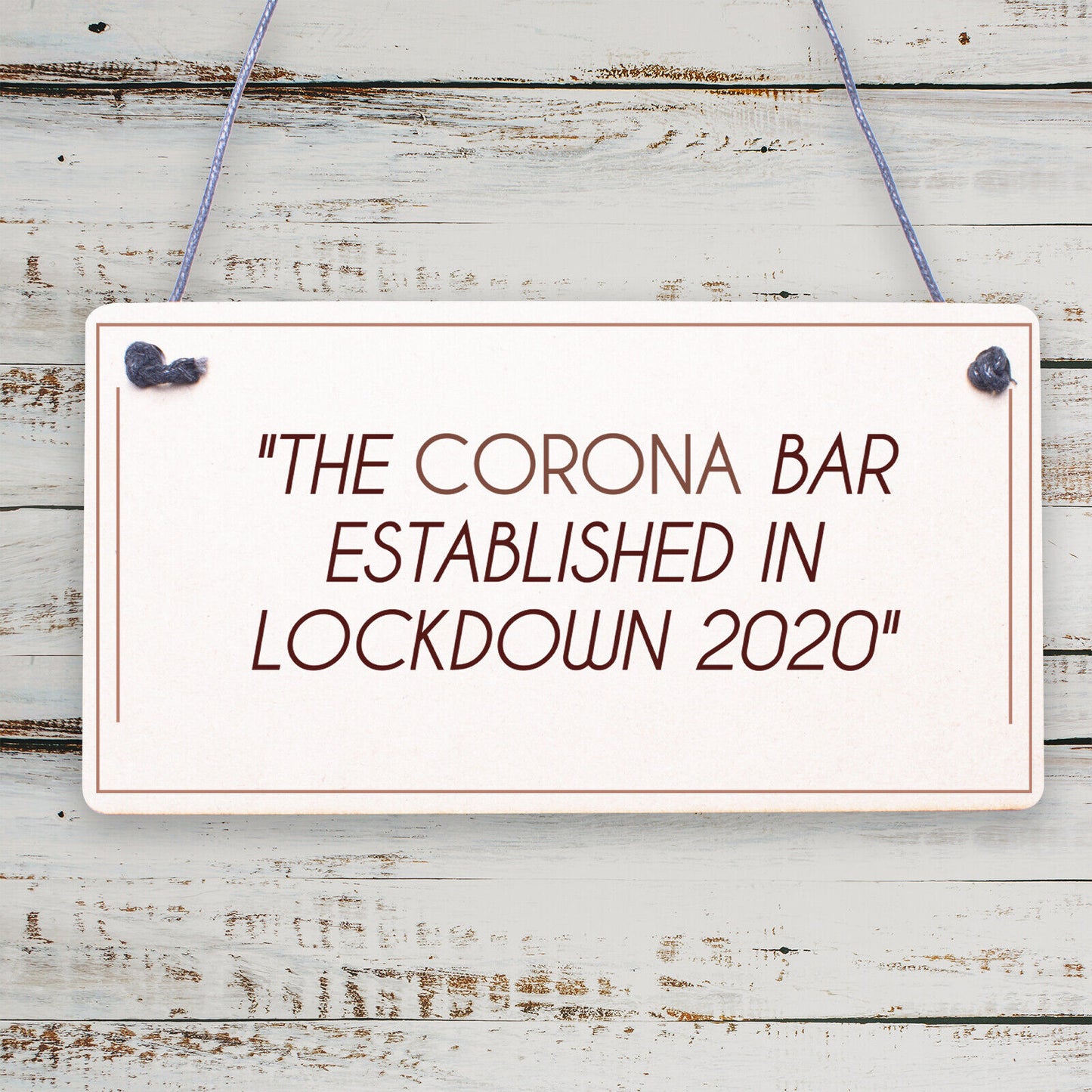 Funny Corona Bar Sign For Home Bar Garden Hanging Sign Alcohol Beer Gin Gift