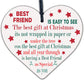 Christmas Gifts For Friend Christmas Card Friendship Thank You Wood Heart Plaque