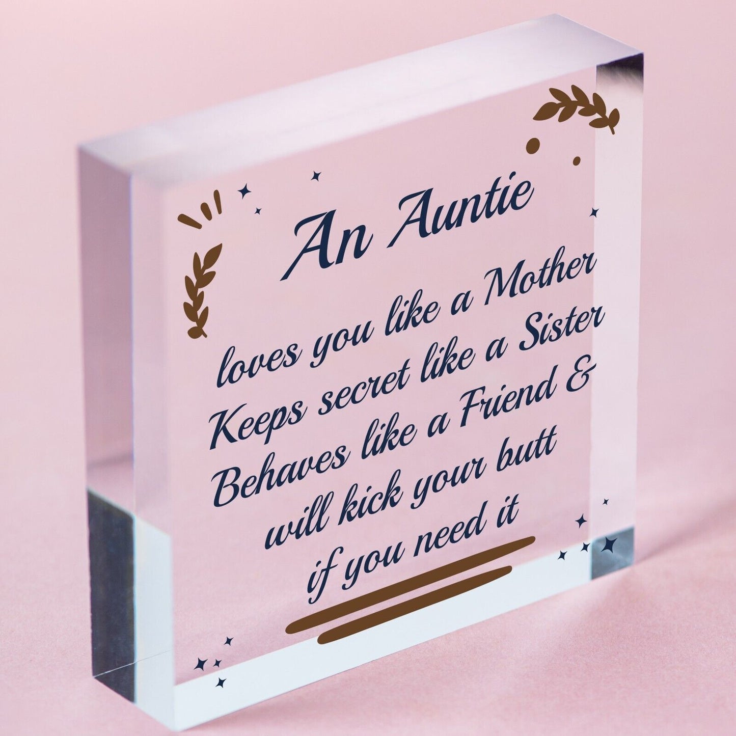 Auntie And Uncle Plaque Wooden Heart Quirky Gifts For Uncle Auntie Keepsake Sign