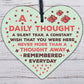 Mum Dad Grandad Nan Memorial Birthday Christmas Wood Heart Ornament Keepsake