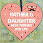 Dad Gifts From Daughter Wood Keyring Fathers Day Gift Dad Birthday Gift