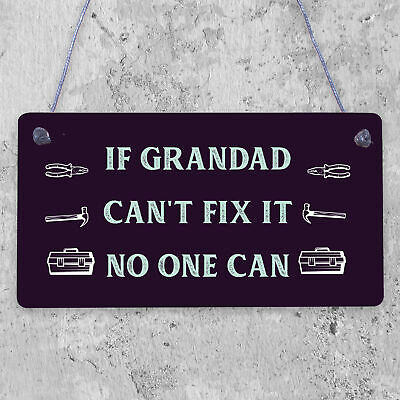 Shed Garage Sign Wall Plaque Workshop Man Cave Grandad Dad Father Birthday Gift