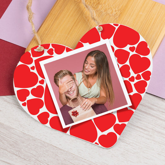 Photo Valentines Day Gifts Hanging Sign Anniversary Gift For Him Gift For Her