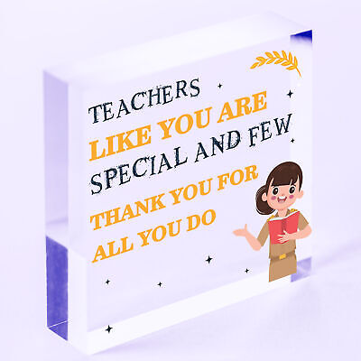 Teacher Gifts Engraved Wooden Plaque Thank You Gift For Teacher Leaving School