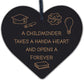 Childminder Thank You Gift Wood Hanging Heart Teacher Friendship Gift Keepsake