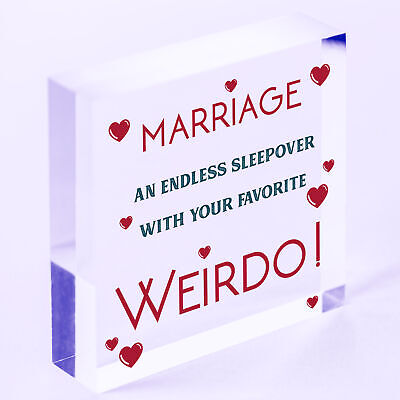 Wedding Anniversary Gift Marriage Sign Funny Gift For Husband Wife Him Her