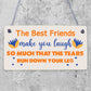 Best Friend Birthday Gift THANK YOU Hanging Plaque Friendship Christmas Keepsake