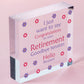 Novelty Retirement Gift for Him Her Colleague Good Luck Leaving Gift Keepsake