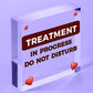 TREATMENT IN PROGRESS Do Not Disturb Shabby Chic Hanging Door Sign Salon Spa