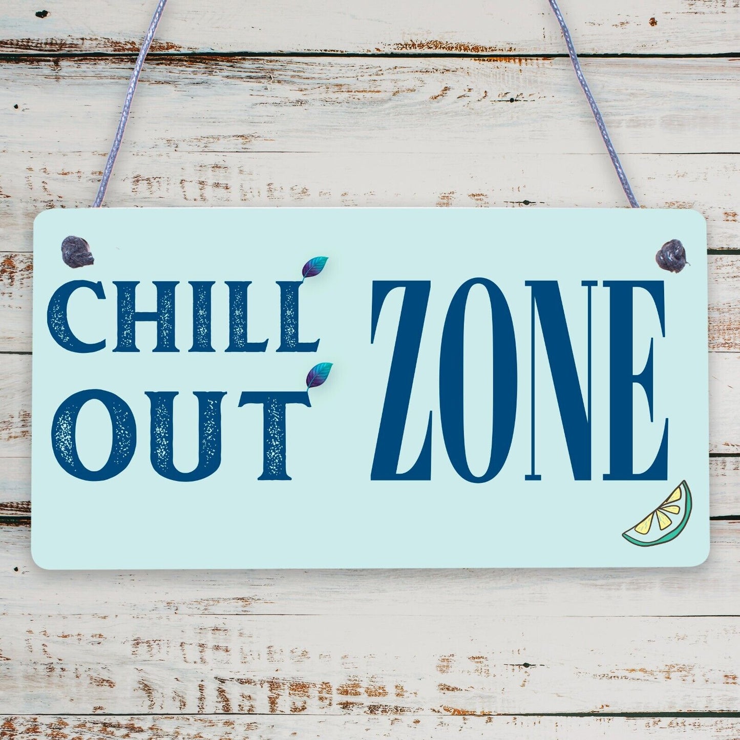 Chill Out Zone Man Cave Shed SummerHouse Sign Hot Tub Home Wall Door Plaque Gift