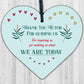 Thank You Tutor Teacher Mentor Support Wooden Heart Leaving Gift Plaque Sign