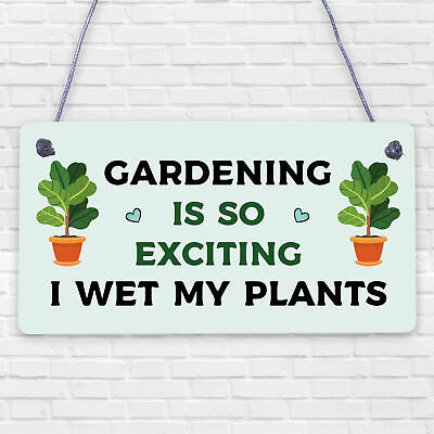 Funny Hanging Garden Sign For Summerhouse Shed Family Gift New Home Gift