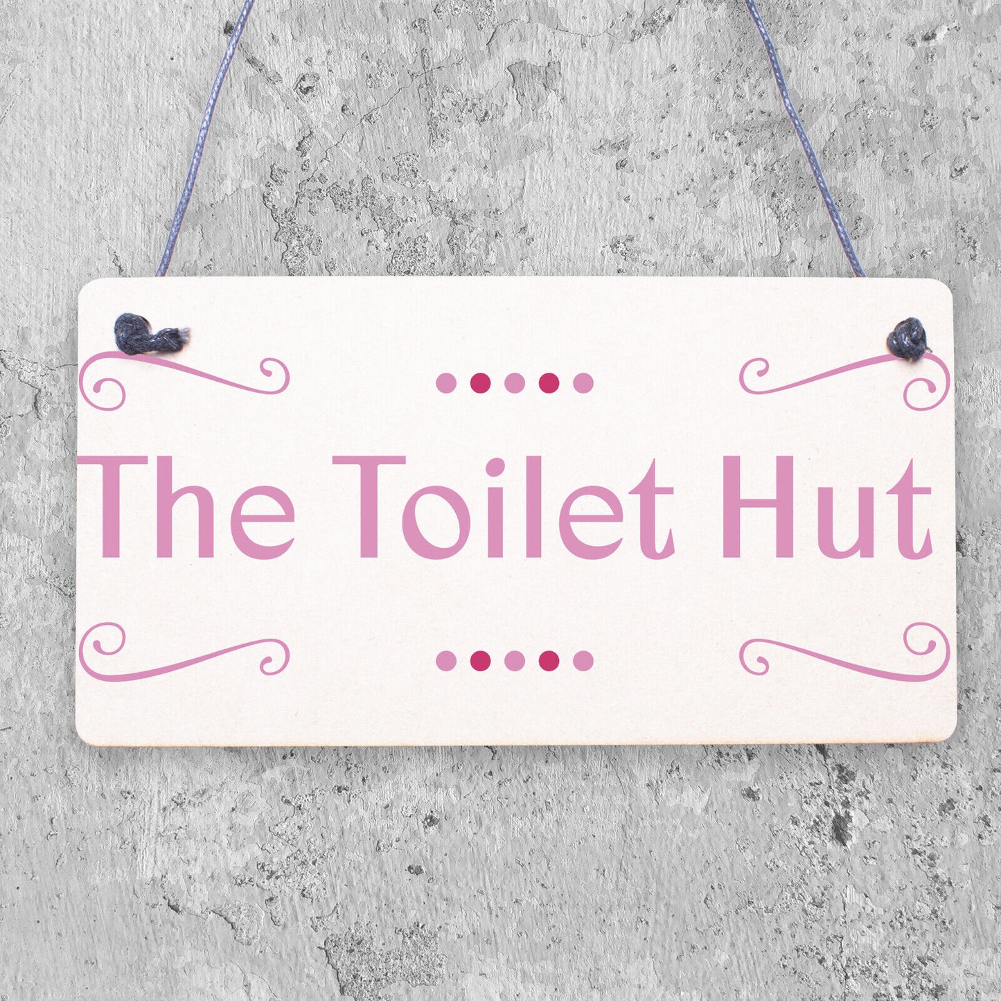 The Toilet Hut Shabby Chic Bathroom Sign Seaside Plaques Beach Nautical Gifts