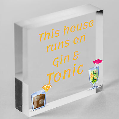 Gin Signs For Garden Shed SummerHouse Funny Alcohol Party Gift Wall Plaque Sign