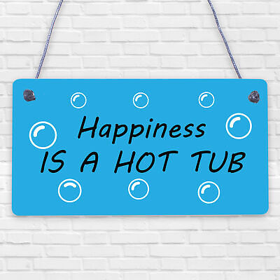 Funny Hot Tub Sign Hanging Plaque Hot Tub Decor Garden Sign Shed Wall Plaque