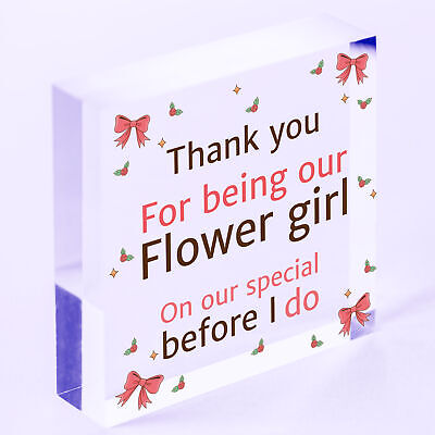 Thank You Wedding Gift Flower Girl Gifts From Bride Groom