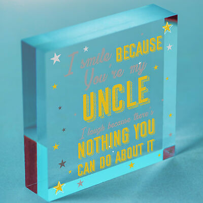 Uncle Birthday Gifts Presents Wooden Heart Plaque Keepsake Christmas Uncle Gifts