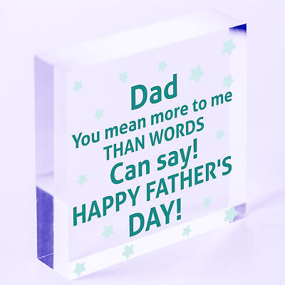 Dad Gifts For Fathers Day Wood Heart Dad Gifts From Daughter Son Love Gift