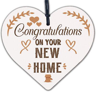 Congratulations New Home Plaque First House Friendship Family Gift House Warming