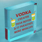 Vodka Botox Funny Alcohol Gift Man Cave Home Bar Hanging Plaque Pub Friends Sign