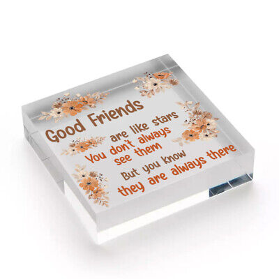 Thank You Best FRIEND Gifts Wood Heart Christmas Friendship Gift Birthday Plaque