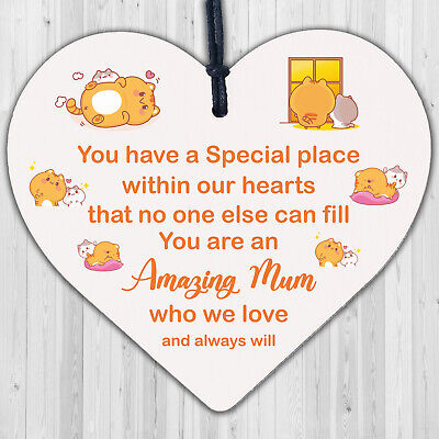 Amazing Mum Gifts For Birthday Wooden Heart Sign Thank You Gifts For Mum