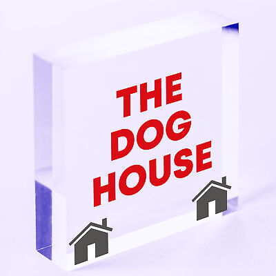 The Dog House Door Plaque Dog Man Cave Novelty Sign Husband Men Gift For Him