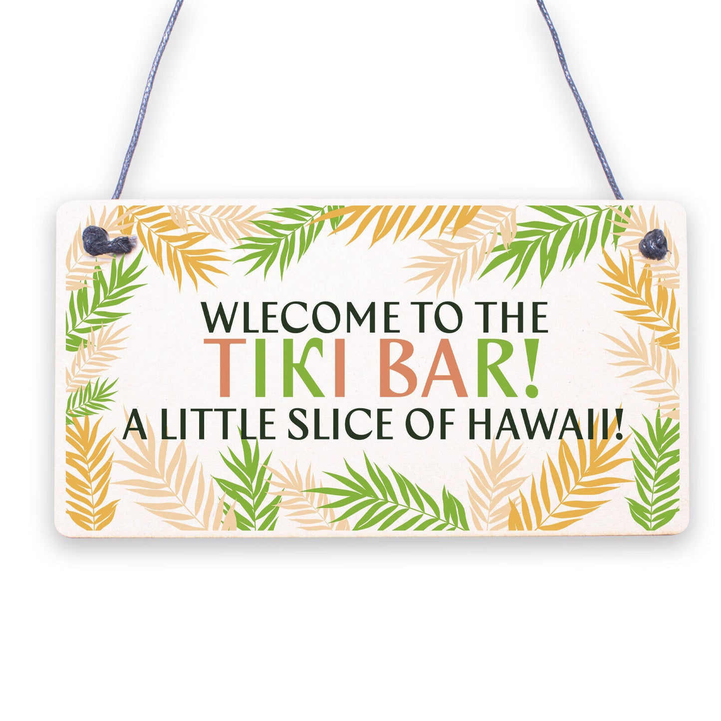 The Tiki Bar Party Hanging Bar Pub Plaque Beer Cocktails Beach Decoration Sign