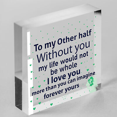 I Love You Keepsake Gift Husband Wife Valentines Day Gift For Him Her