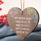 Auntie Gifts For Birthday Shabby Chic Wood Heart Best FRIEND Keepsake Thank You