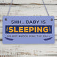 Shh.. Baby Is Sleeping Do Not Disturb Nursery Hanging Plaque Baby Door Cot Sign