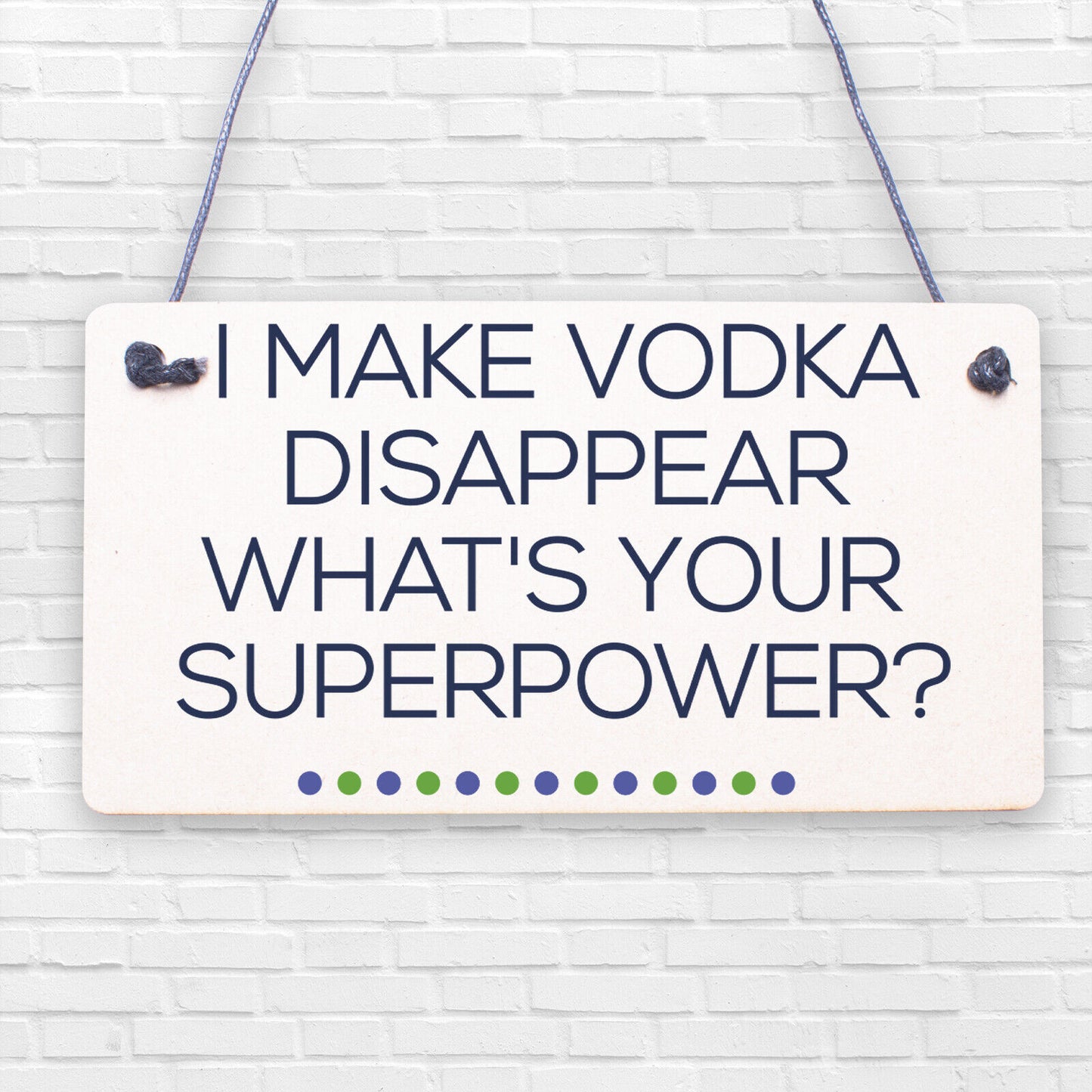 Funny Make Vodka Disappear Alcohol Gift Man Cave Home Bar Wall Plaque Pub Sign