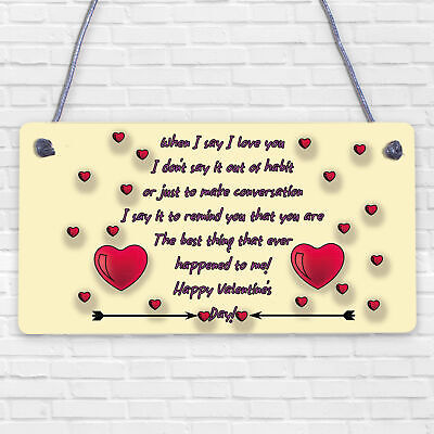 Sweet Valentines Day Card Quote Card For Him Her Boyfriend Girlfriend Husband