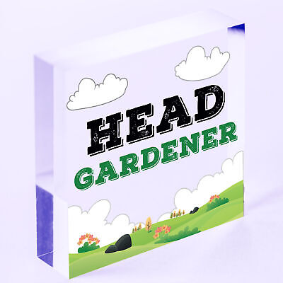 Garden Sign Head Gardener Plaque Garden Shed SummerHouse Sign Gift For Her Him