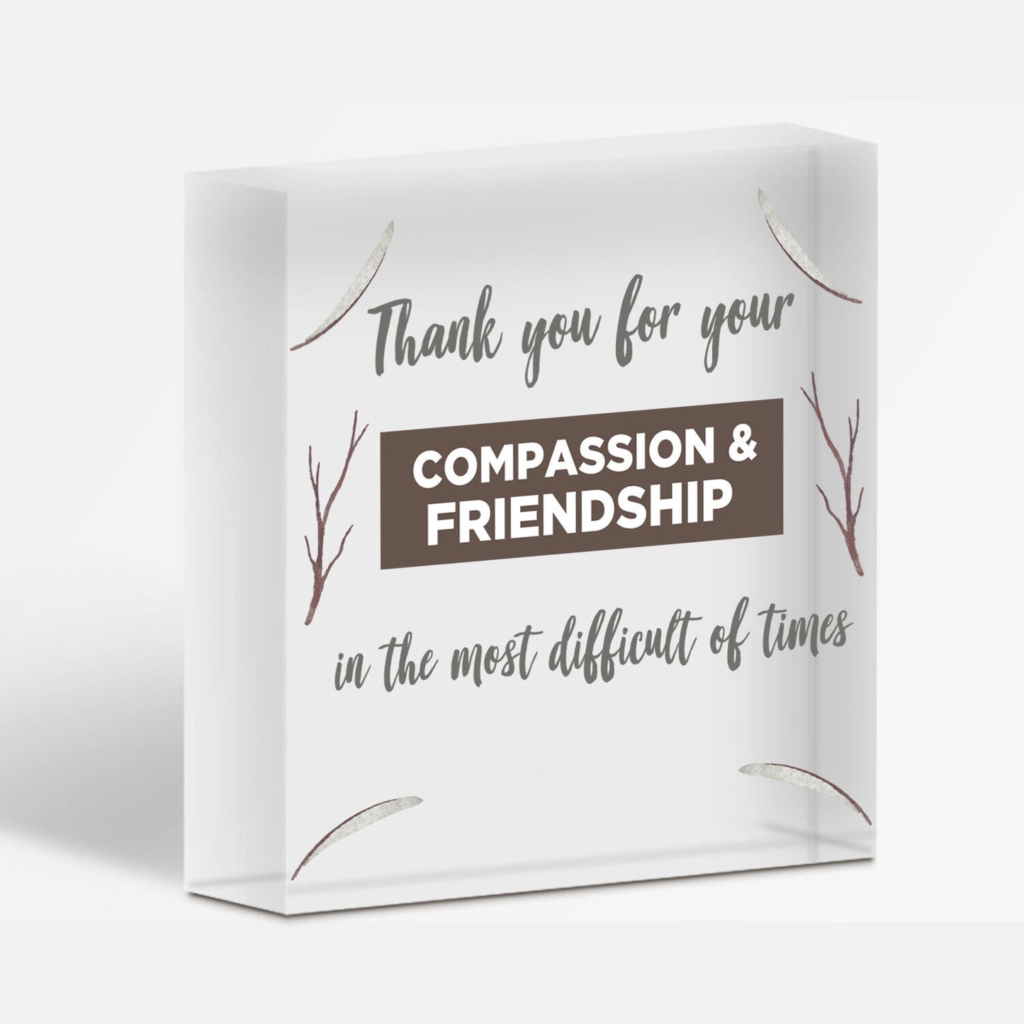 Thank You Friendship Gift Best Friend Sign Birthday Christmas Keepsake Plaque