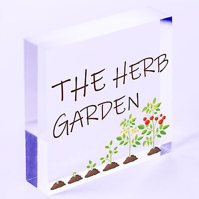 Herb Garden Hanging Sign SummerHouse Garden Shed Plaque Friendship Gift For Her