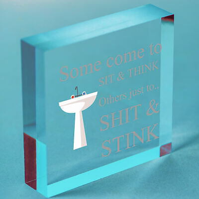 Come To Sit Funny BATHROOM Signs Chic Door Plaque for Toilet Bathroom The Loo