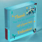 Thank You Gift For Volunteer Colleague Wooden Heart Plaque Friendship Keepsake