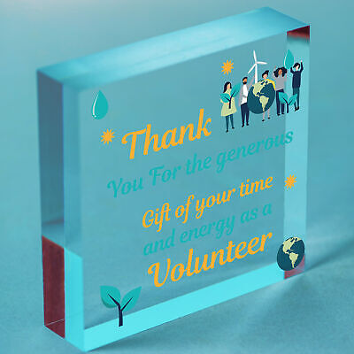 Thank You Gift For Volunteer Colleague Wooden Heart Plaque Friendship Keepsake