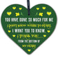 Thank You From The Bottom Of My Heart Wooden Hanging Plaque Friendship Thank You