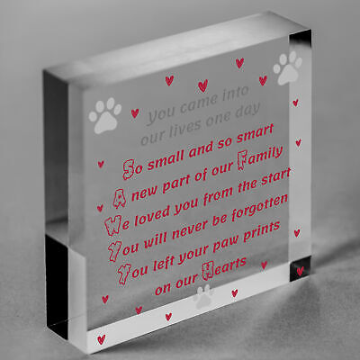 Memorial Gift For Dog Cat Lover Memorial Pet Sign Keepsake Gift For Family Heart