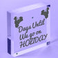 Chalkboard Days Until Holiday Countdown Sign Novelty Holiday Travel Accessories