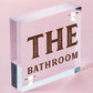 Bathroom Accessories Plaques Sign Novelty Home Decor Grey / Beige Toilet Gifts