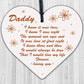 Best Daddy Gifts Wooden Heart Daddy Birthday Card New Daddy Gifts Baby Gift Sign